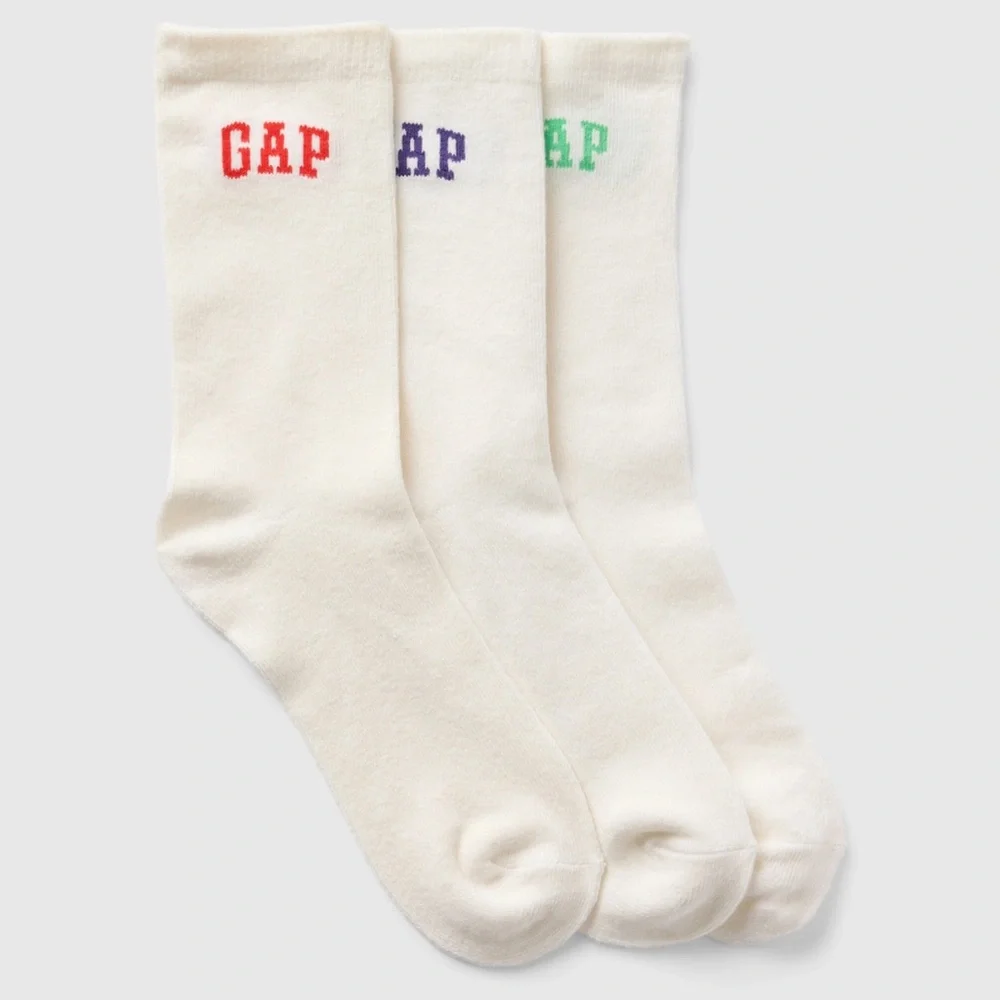 Gap kids crew socks—6 pair, NWT